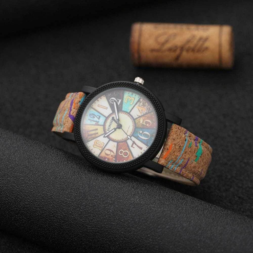 Vintage Leather Quartz Watch for Women – Casual Style - ZA-Zola