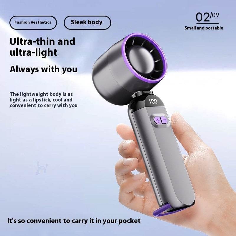 ZA-Zola Portable Turbine Folding Mini Handheld Fan - ZA-Zola