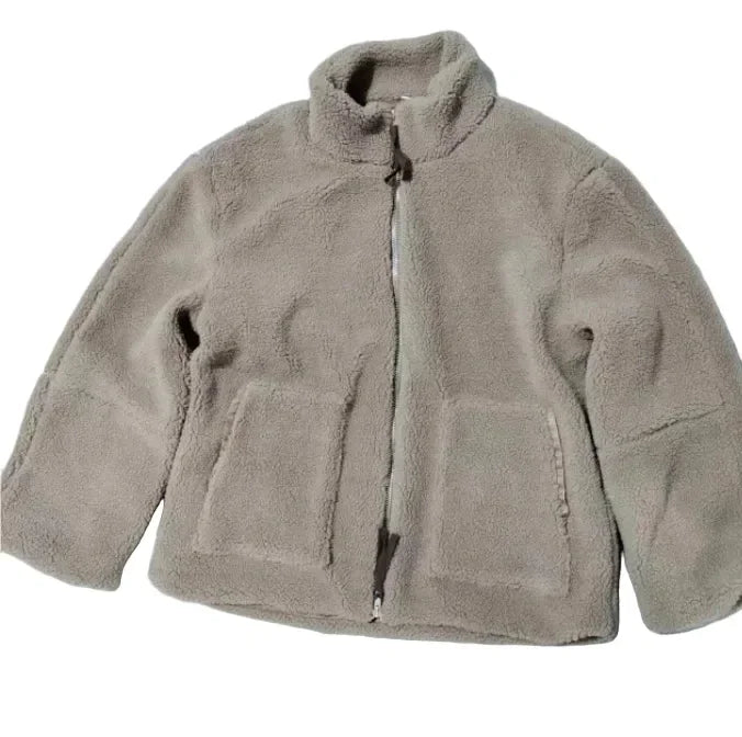 Winter Fleece Jacket Women | Lapel Zip-Up Coat - ZA-Zola