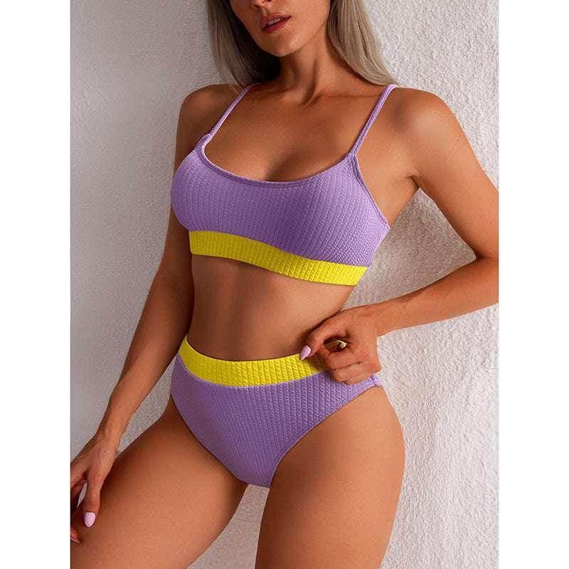 Ribbed High Waist Bikini Set – Push-Up, Sexy Cut | S–XL - ZA-Zola