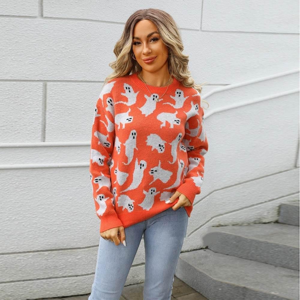 ZA-Zola Halloween Sweater Pullover Knitwear - ZA-Zola