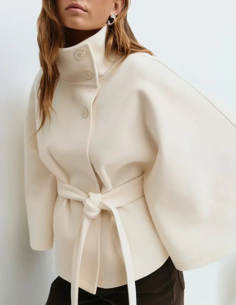 Batwing Sleeve Trench Coat Women Winter Style - ZA-Zola