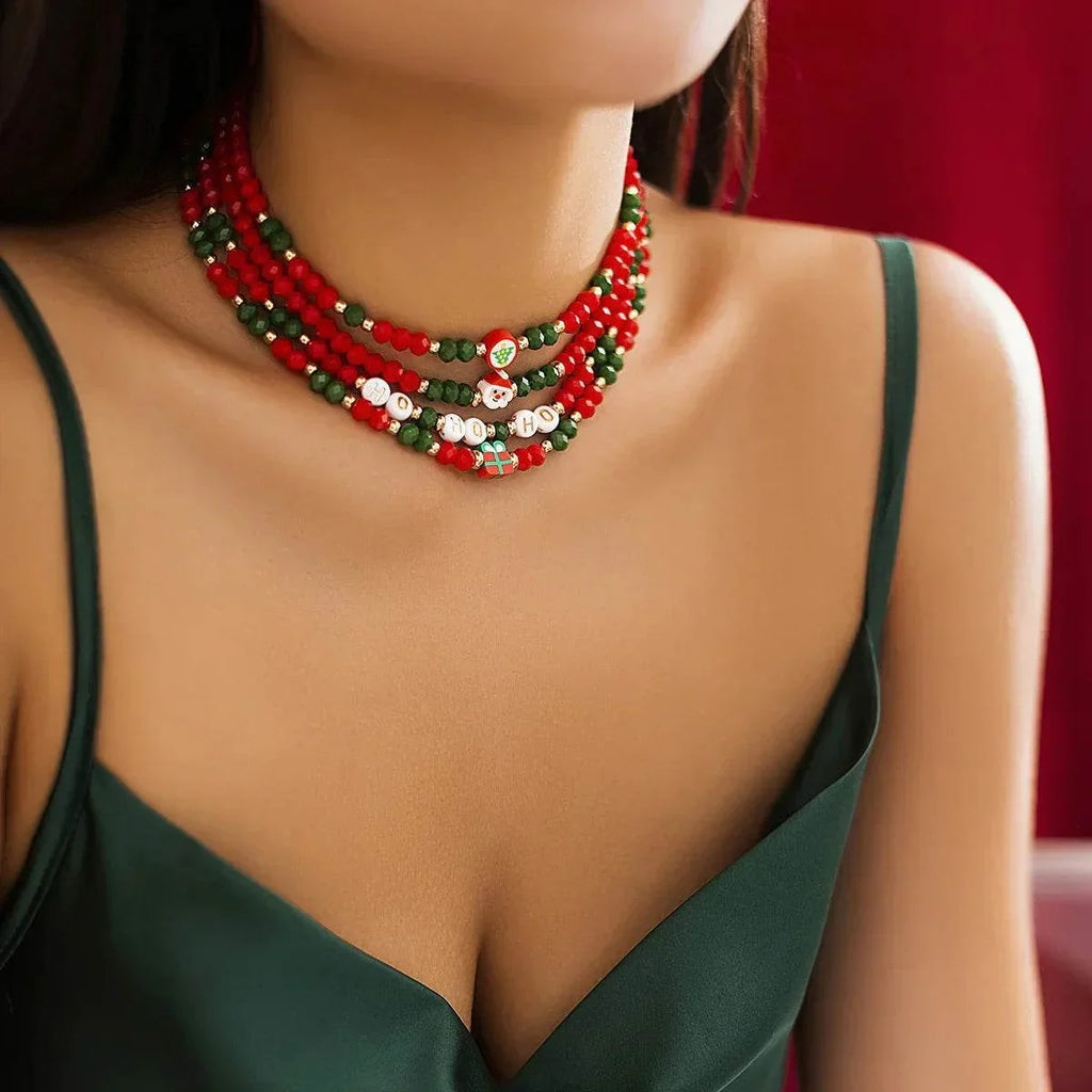 Shop Christmas Snowman Necklace – Festive Crystal Charm - ZA-Zola