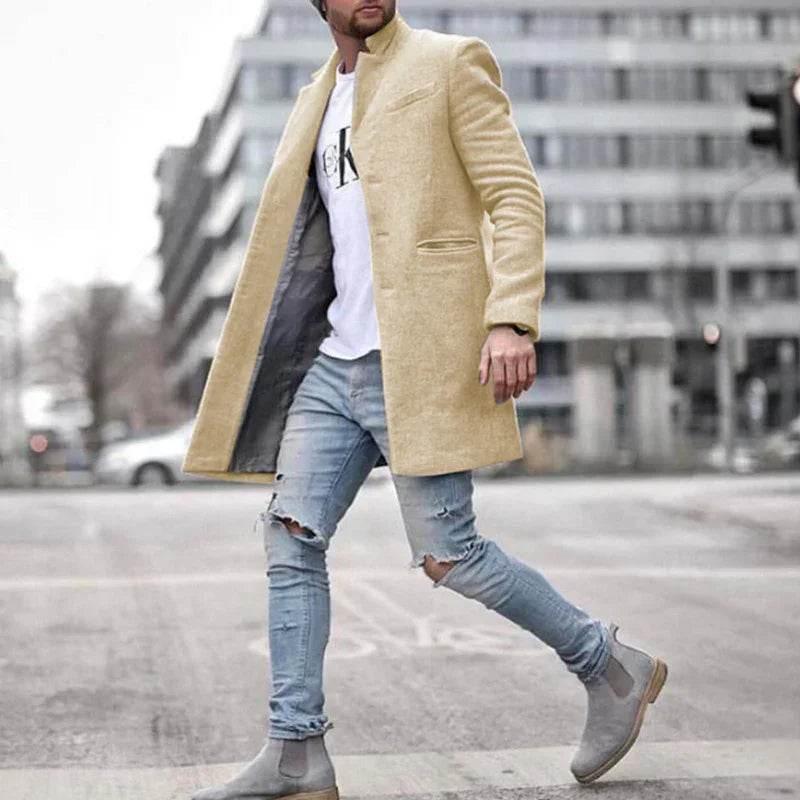 Fashionable Solid Color Long Warm Coat for Winter - ZA-Zola