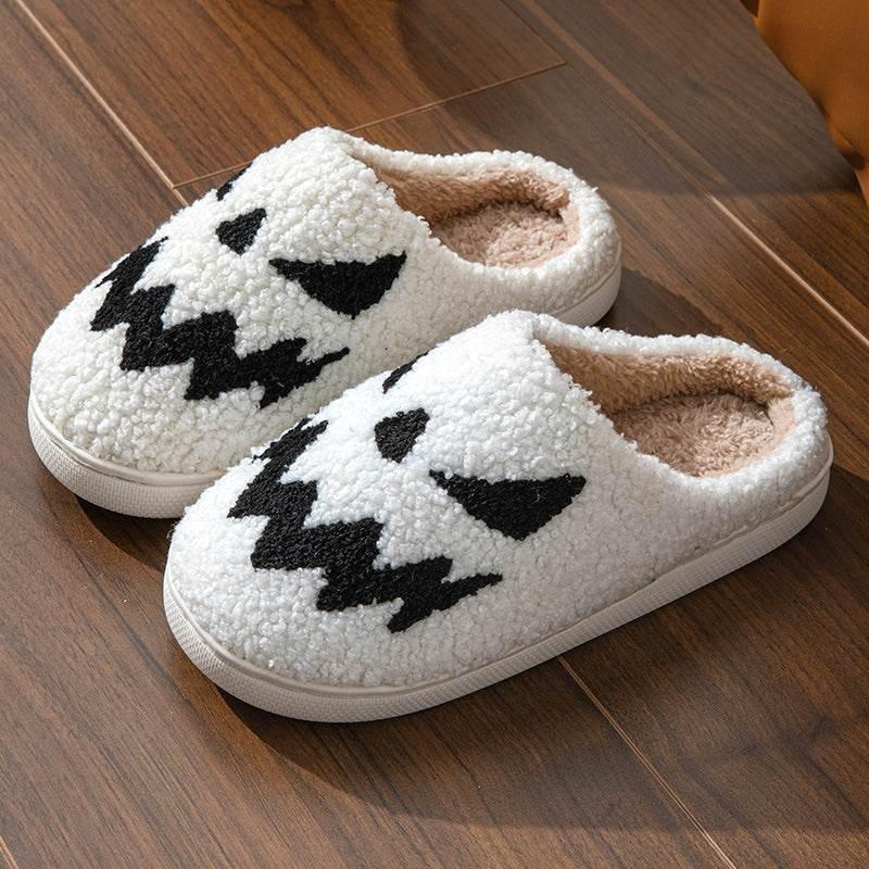 Halloween Ghost Embroidery Couple Slippers - ZA-Zola