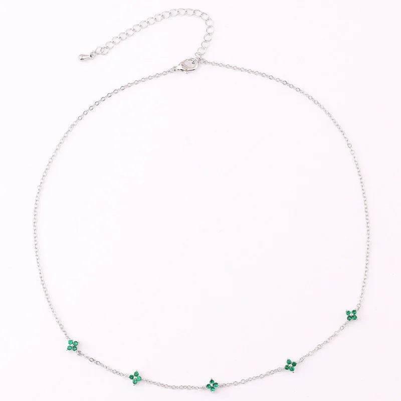 Ins Style Blue Flower Necklace – Summer Beach Chic - ZA-Zola