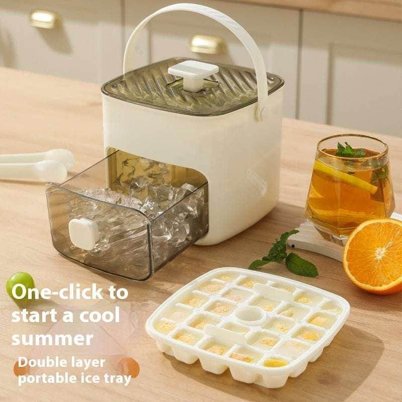 Two-in-One 48-Grid Ice Tray Mold – 3 Layers - ZA-Zola
