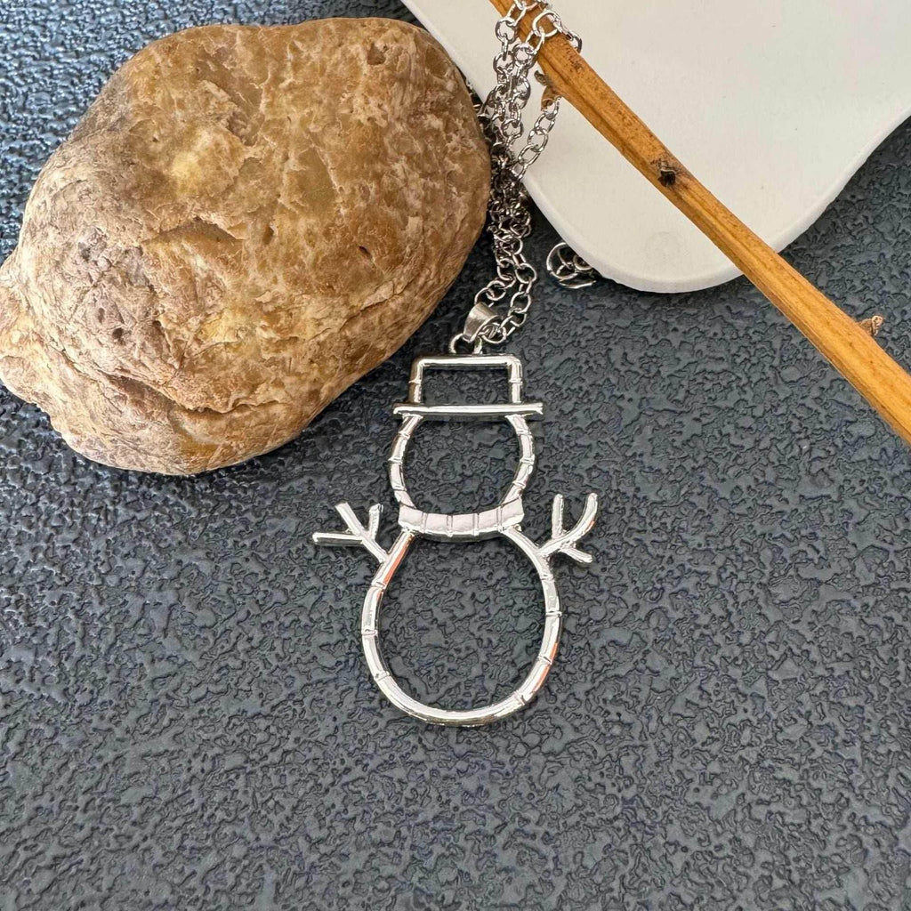 Personalized Snowman Earrings & Necklace - Christmas Jewelry - ZA-Zola