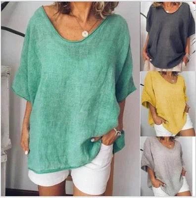 Loose Summer T-Shirt for Women | Breathable & Chic - ZA-Zola