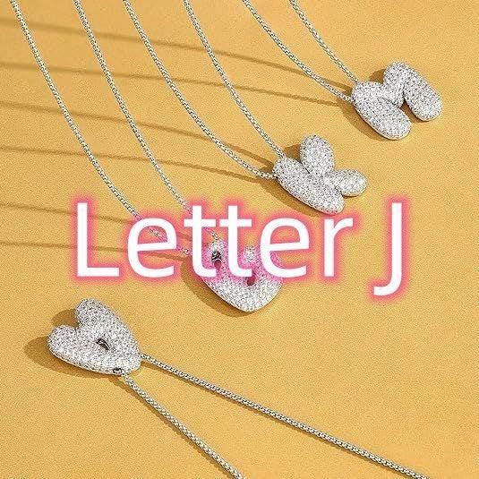 Zircon Balloon Letter Pendant Necklace for Women - ZA-Zola