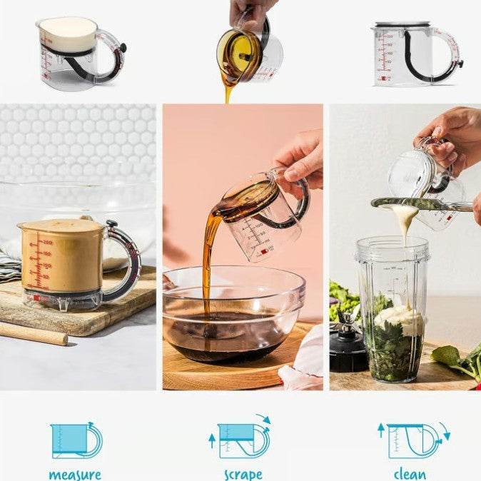 4-in-1 Adjustable Measuring Cup | Multi-Functional Kitchen Tool - ZA-Zola
