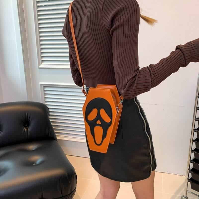 ZA-Zola Halloween Coffin Shape Crossbody Bag - ZA-Zola