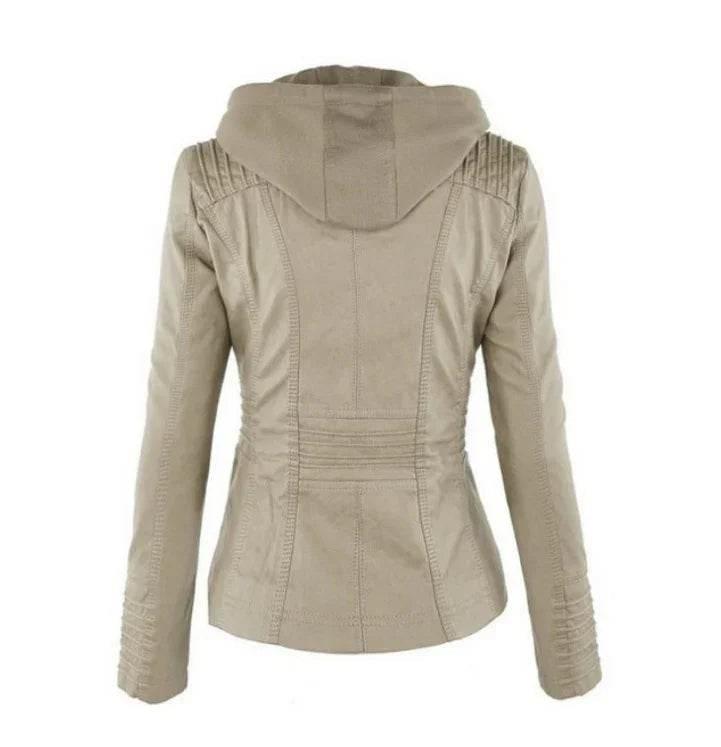 Women’s PU Hooded Jacket – Autumn Winter Style - ZA-Zola