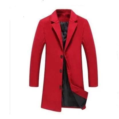 Autumn Winter Men's Casual Business Woolen Coat - ZA-Zola