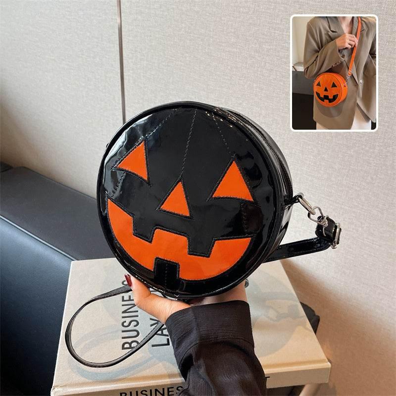 ZA-Zola Halloween Pumpkin Small Round Shoulder Bag - ZA-Zola