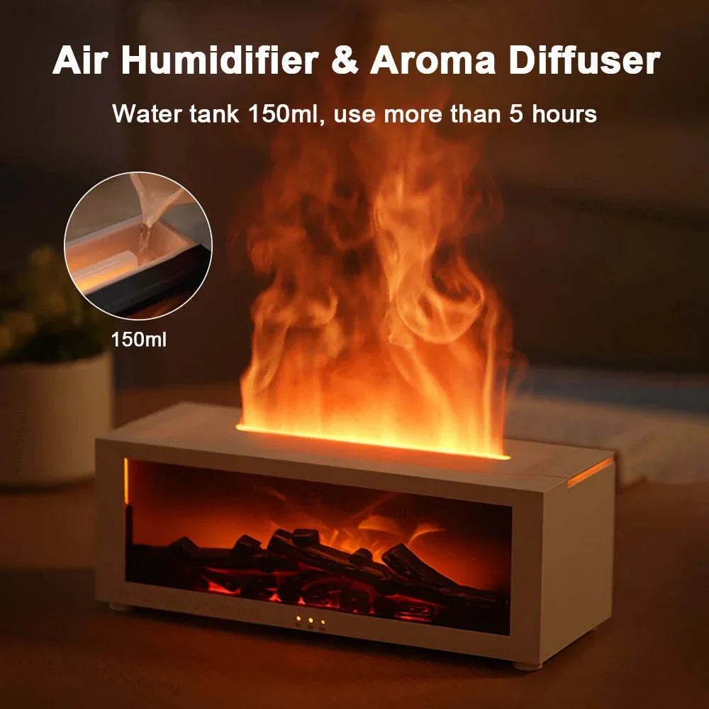 Buy Flame Aromatherapy Diffuser - Large Room Essential Oil Humidifier - ZA-Zola