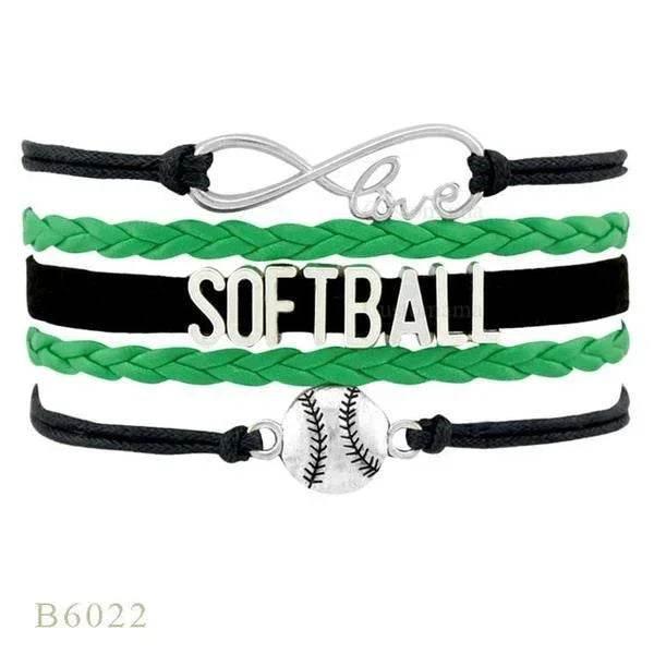 SOFTBALL Braided Bracelet – Sporty & Stylish Gift - ZA-Zola