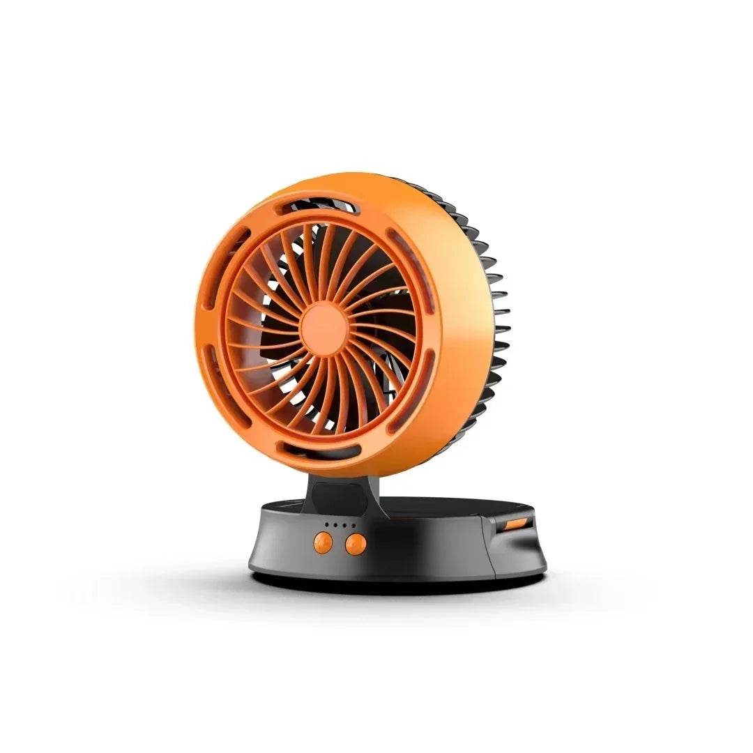 Solar Vertical Camping Fan – Mute & Rechargeable - ZA-Zola