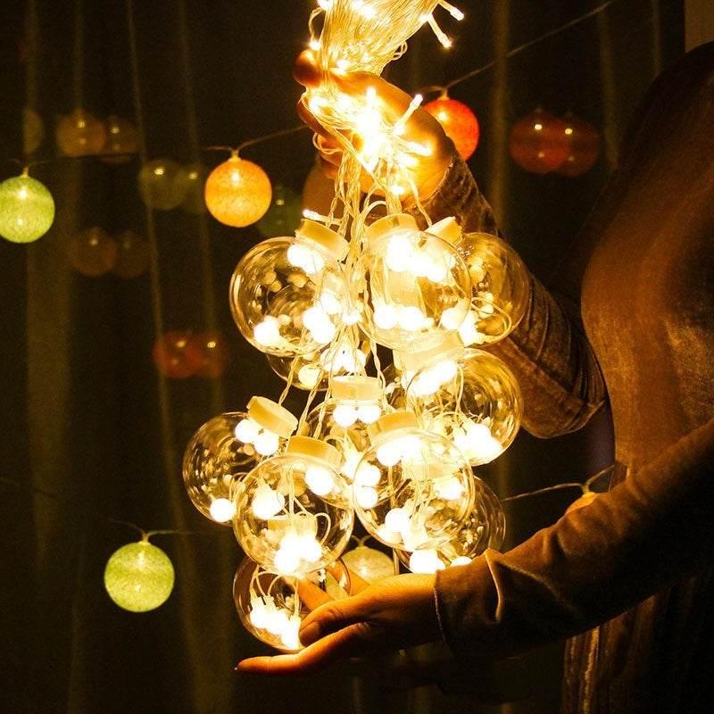 Star Moon Curtain Lights LED Wish Orbs Fairy Lights - ZA-Zola