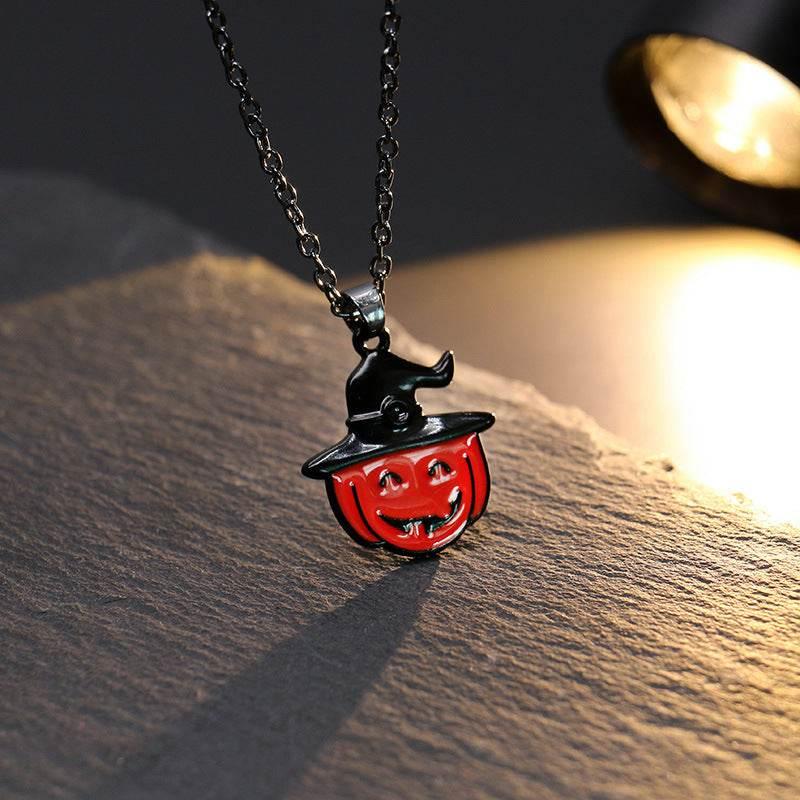 ZA-Zola Ghost Skull Bat Pendant Necklace - ZA-Zola