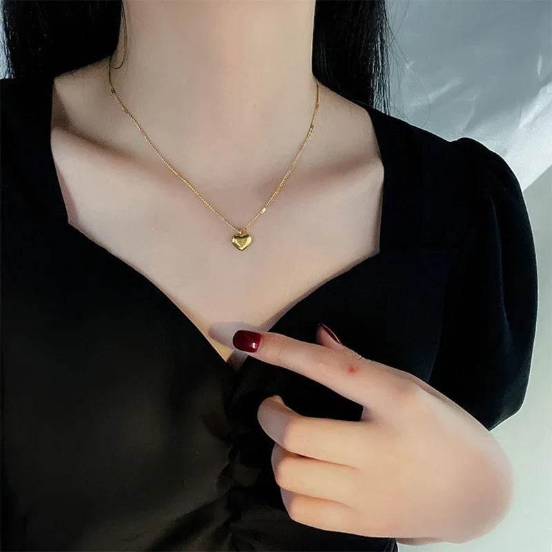 Shop Vintage Love Heart Necklace – Elegant Party Gift - ZA-Zola
