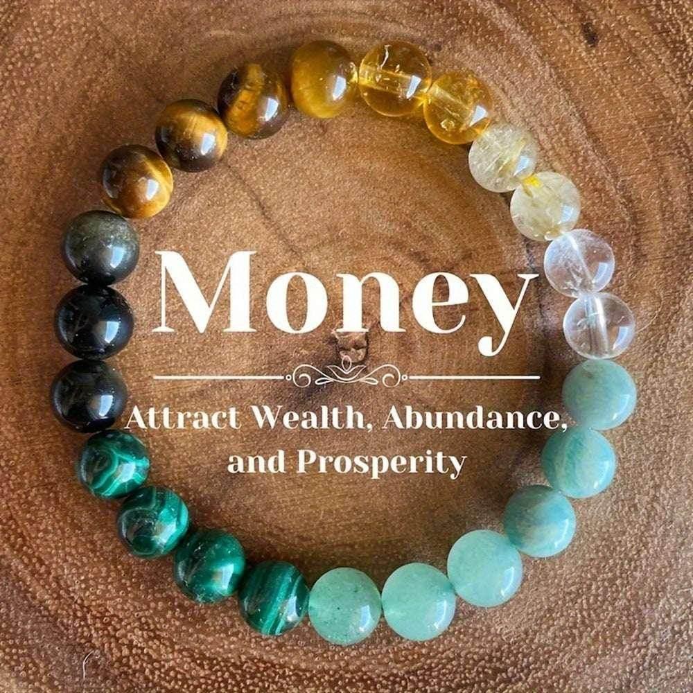 Natural Stone Crystal Bracelet – Unisex Travel Charm - ZA-Zola