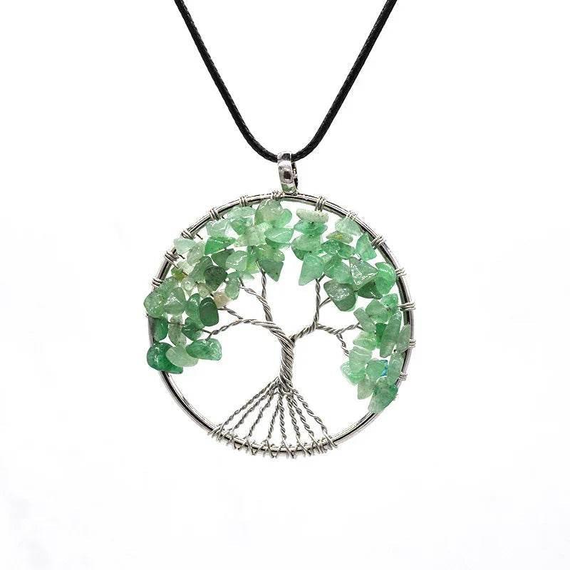 Tree of Life Pendant Necklace – Natural Stone - ZA-Zola