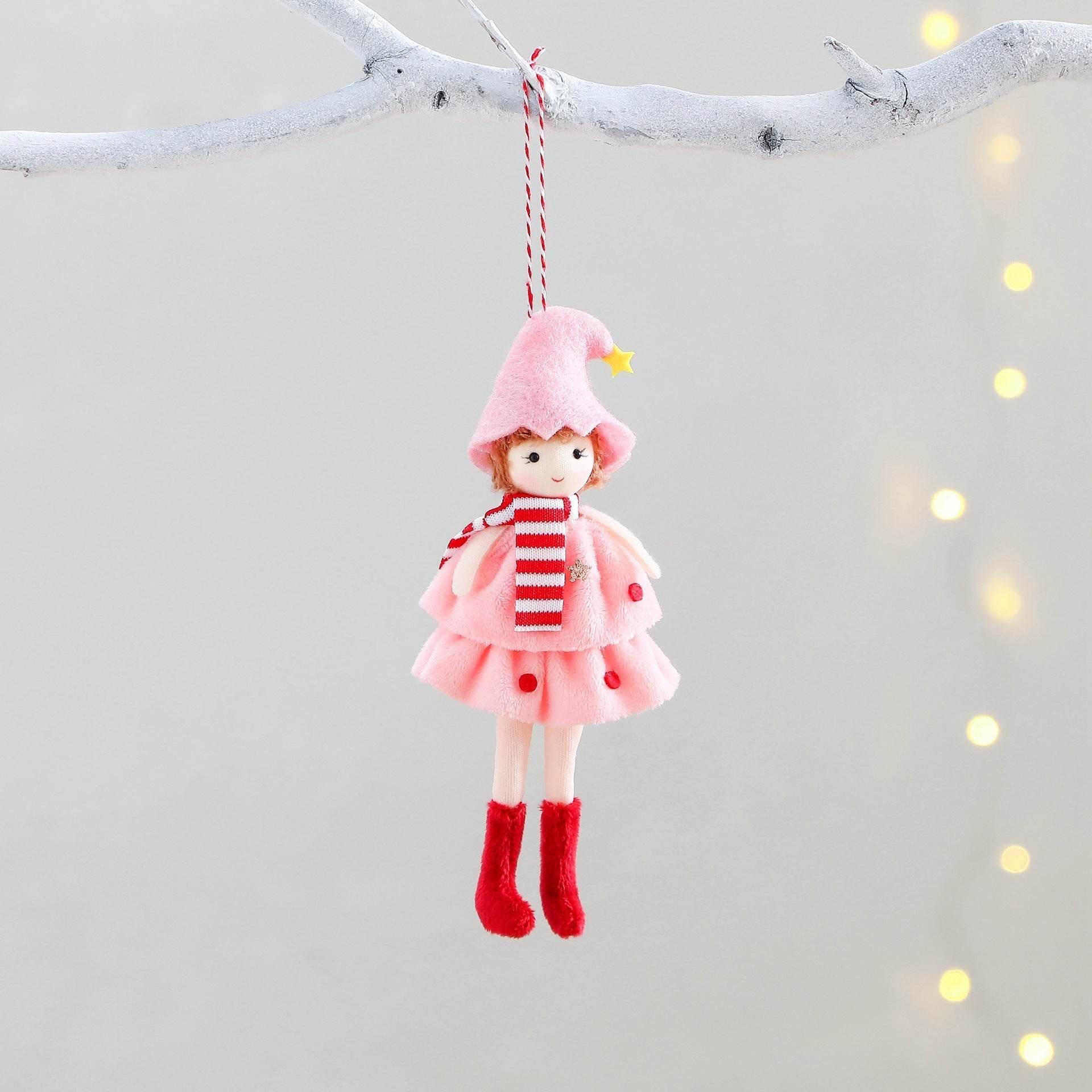 Christmas Angel Doll Pendant Cake Dress Girl Ornament - ZA-Zola