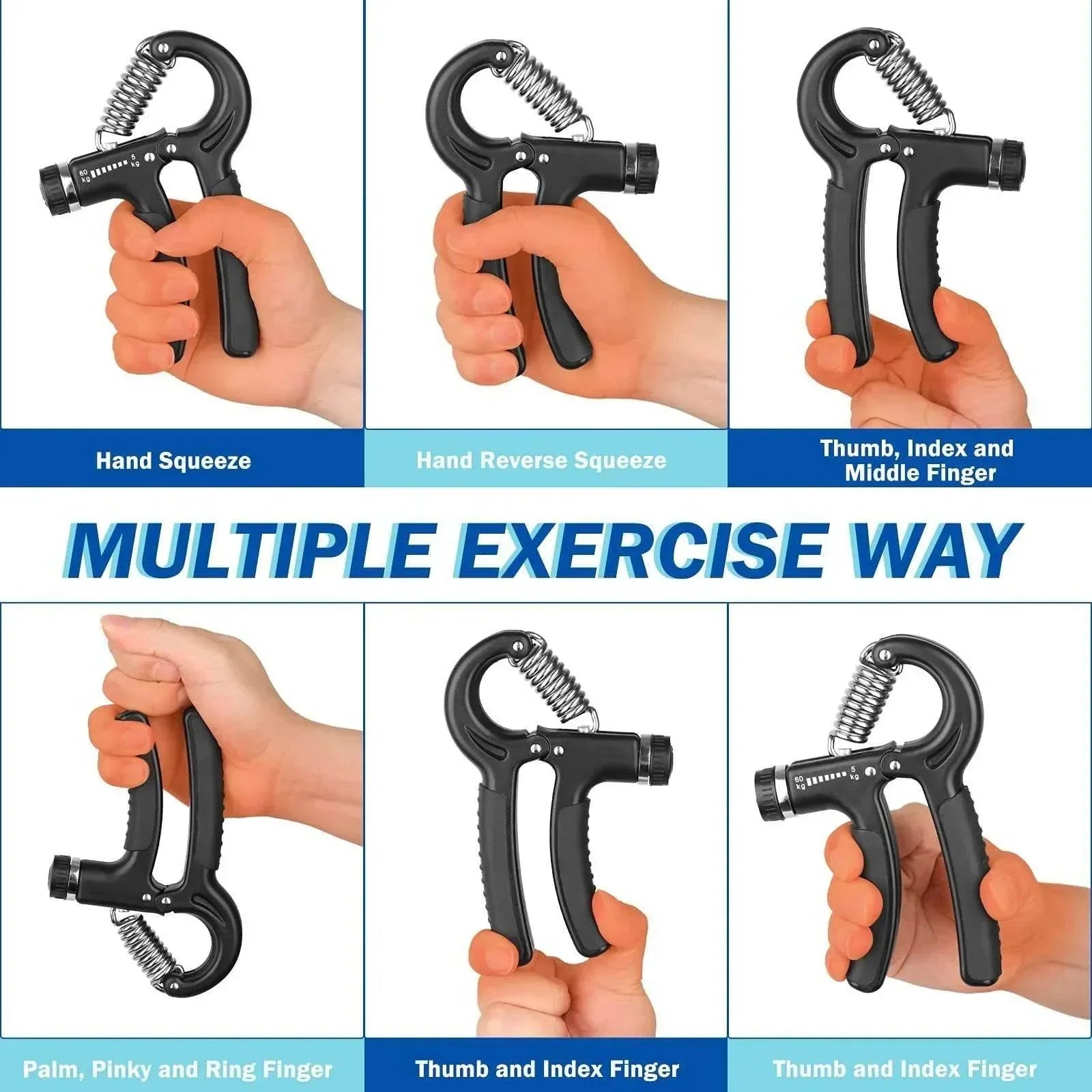 Adjustable Hand Grip Strengthener – Finger Trainer - ZA-Zola