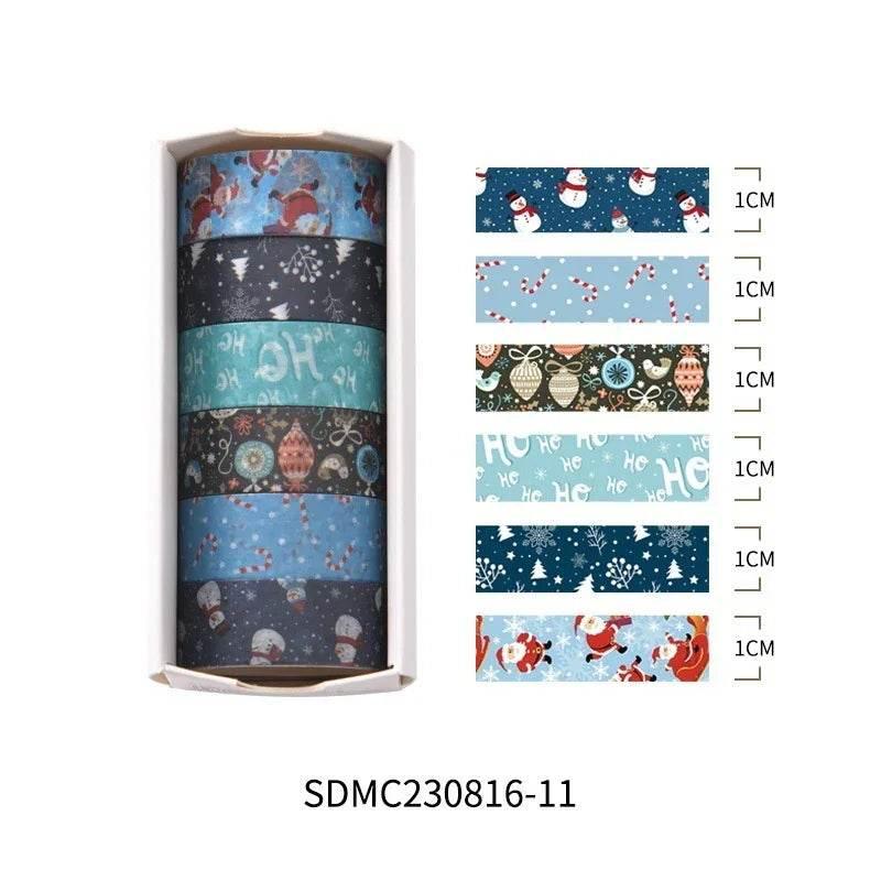 Christmas Decorative Tape – 6 Roll Set - ZA-Zola