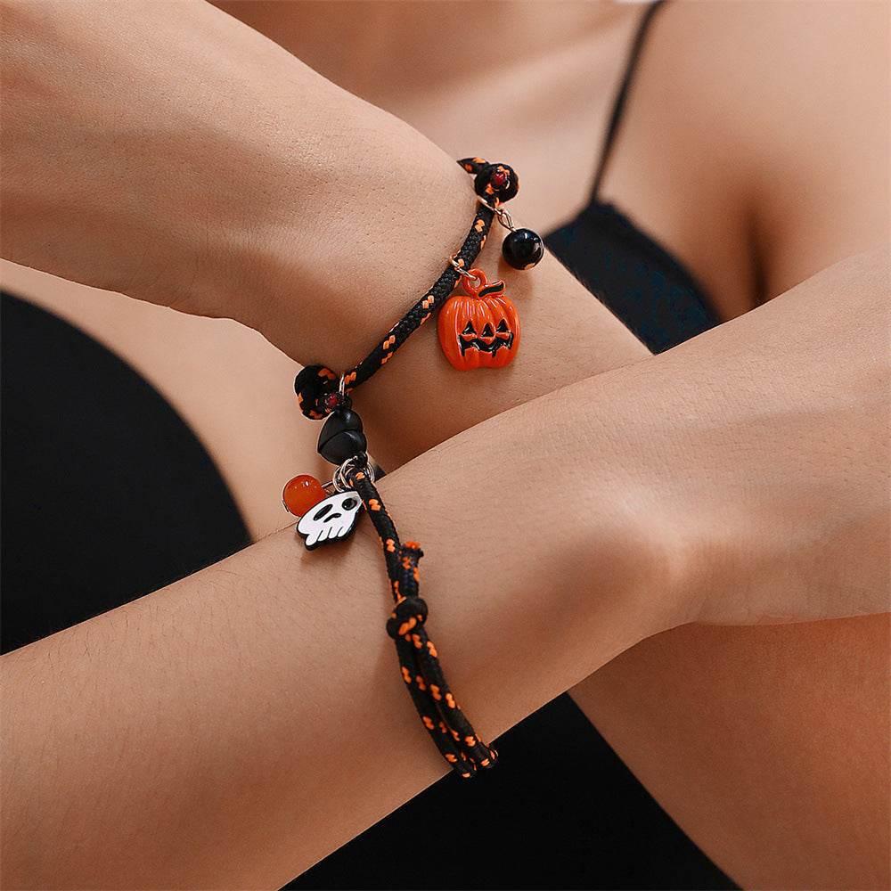 ZA-Zola Halloween Pumpkin Ghost Couple Bracelet - ZA-Zola