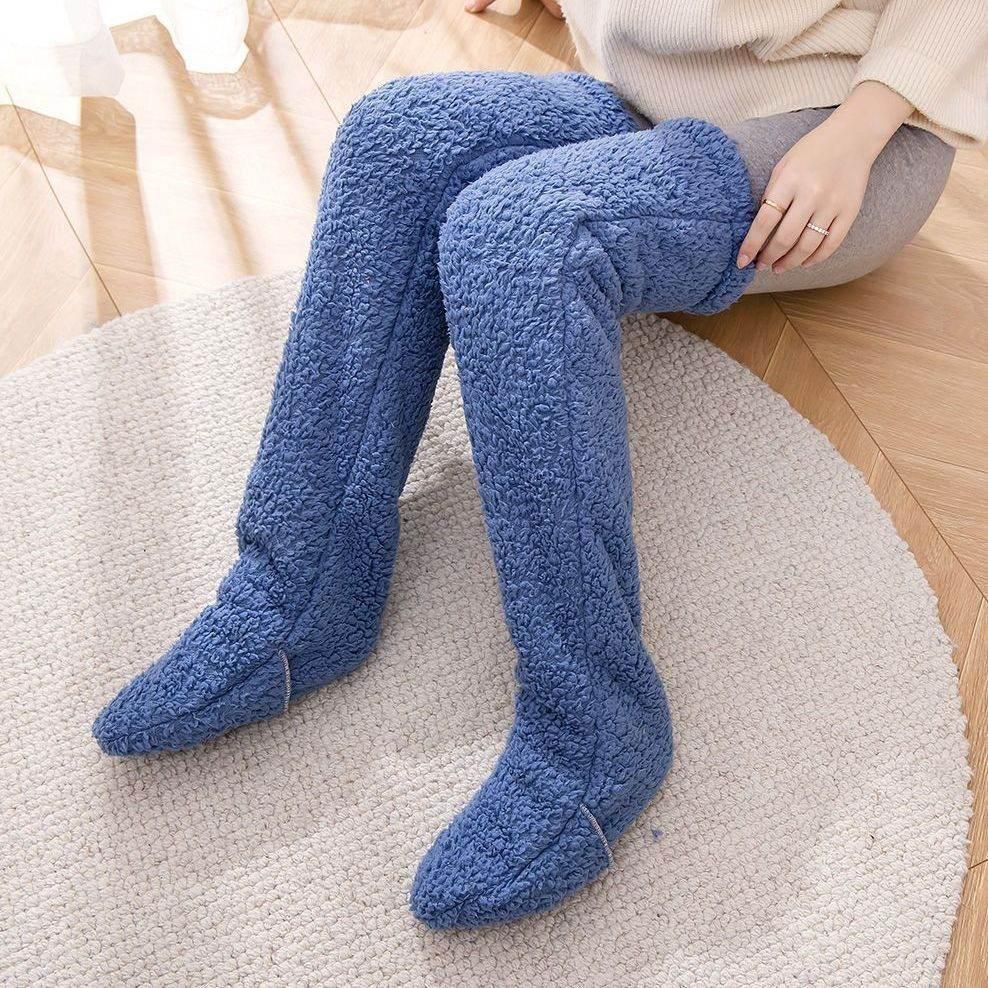 Comfort Over Knee High Fuzzy Socks – Warm Winter Stockings - ZA-Zola
