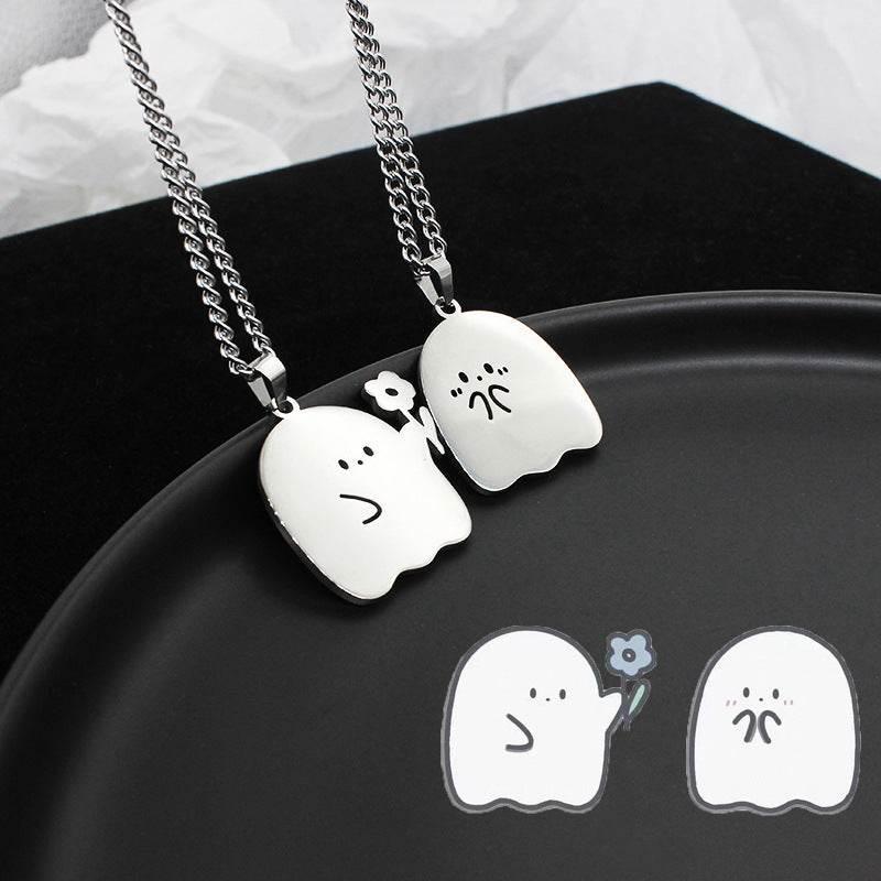 ZA-Zola Cute Ghost Couple Necklace Gift - ZA-Zola