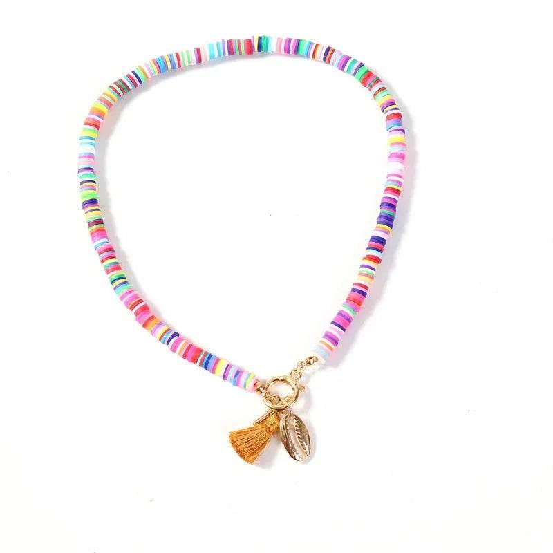 Boho Shell Tassel Necklace – Sweet & Wild Style - ZA-Zola