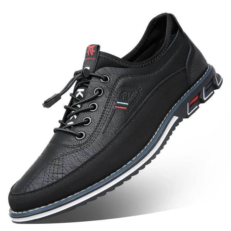 Men’s Waterproof Leather Shoes – Grip & Comfort - ZA-Zola