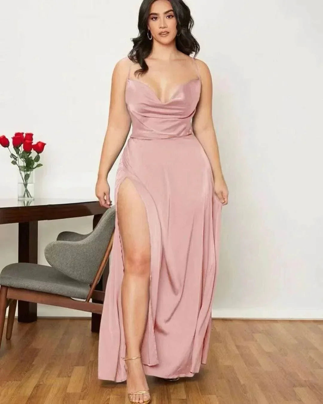 Backless Slim Fit Dress – S-3XL, 14 Colors - ZA-Zola
