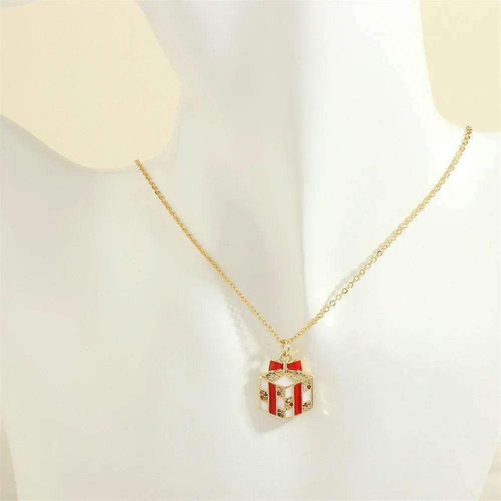 Festive Christmas Tree & Santa Necklace – Shop Now - ZA-Zola
