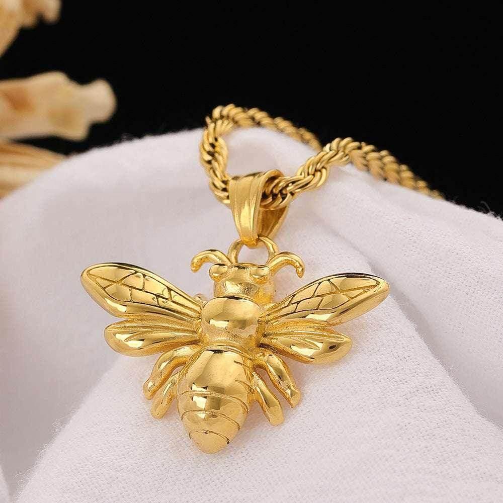 Elegant Titanium Steel Bee Necklace - Buy Now! - ZA-Zola