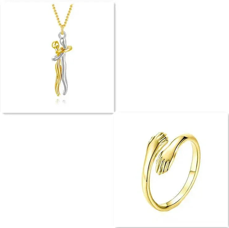 Love Necklace – Hug Clavicle Chain for Couples - ZA-Zola