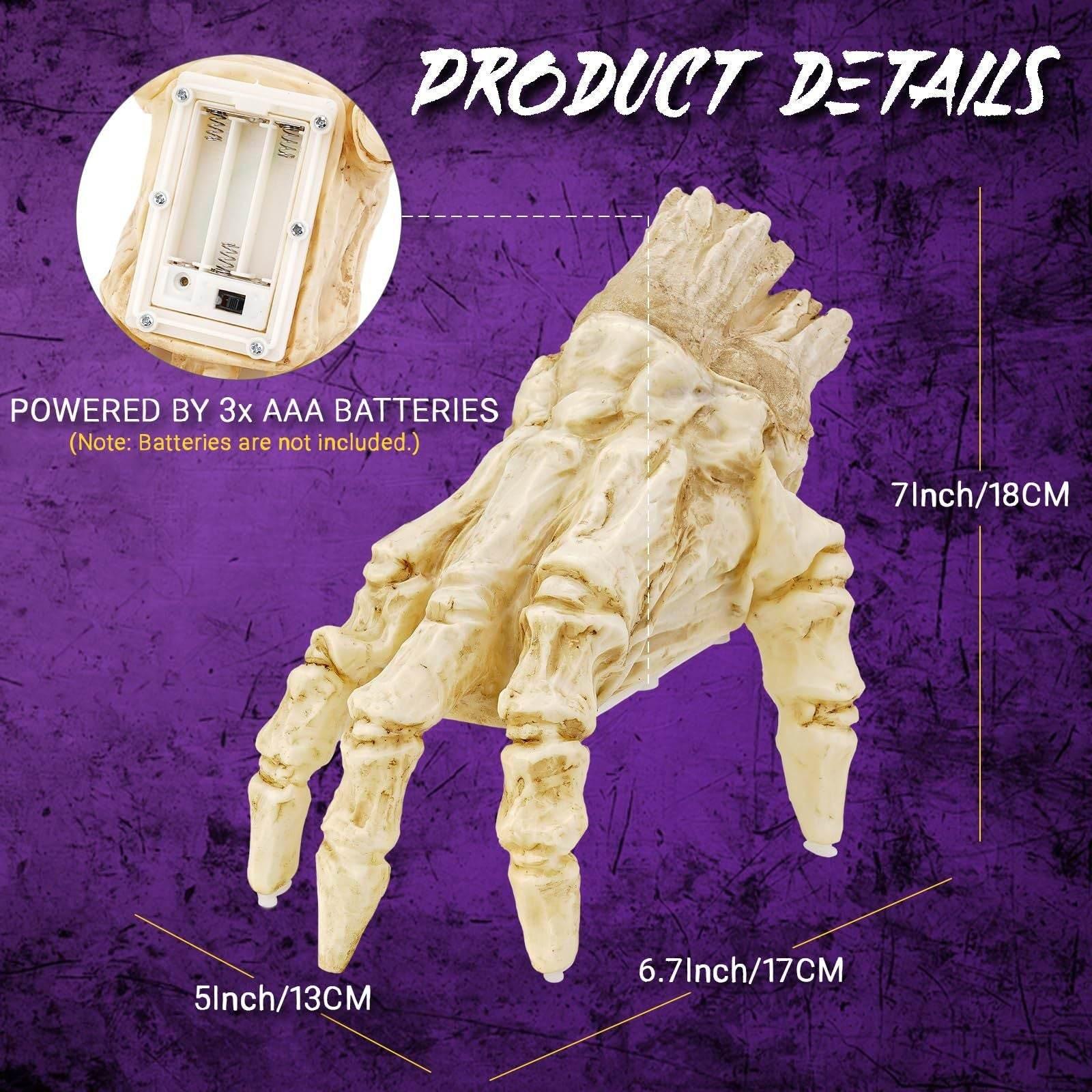ZA-Zola Halloween Electric Luminous Crawling Hand with Sound - ZA-Zola