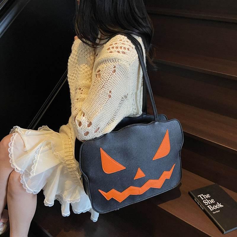 ZA-Zola Women’s Halloween Pumpkin Shoulder Bag - ZA-Zola