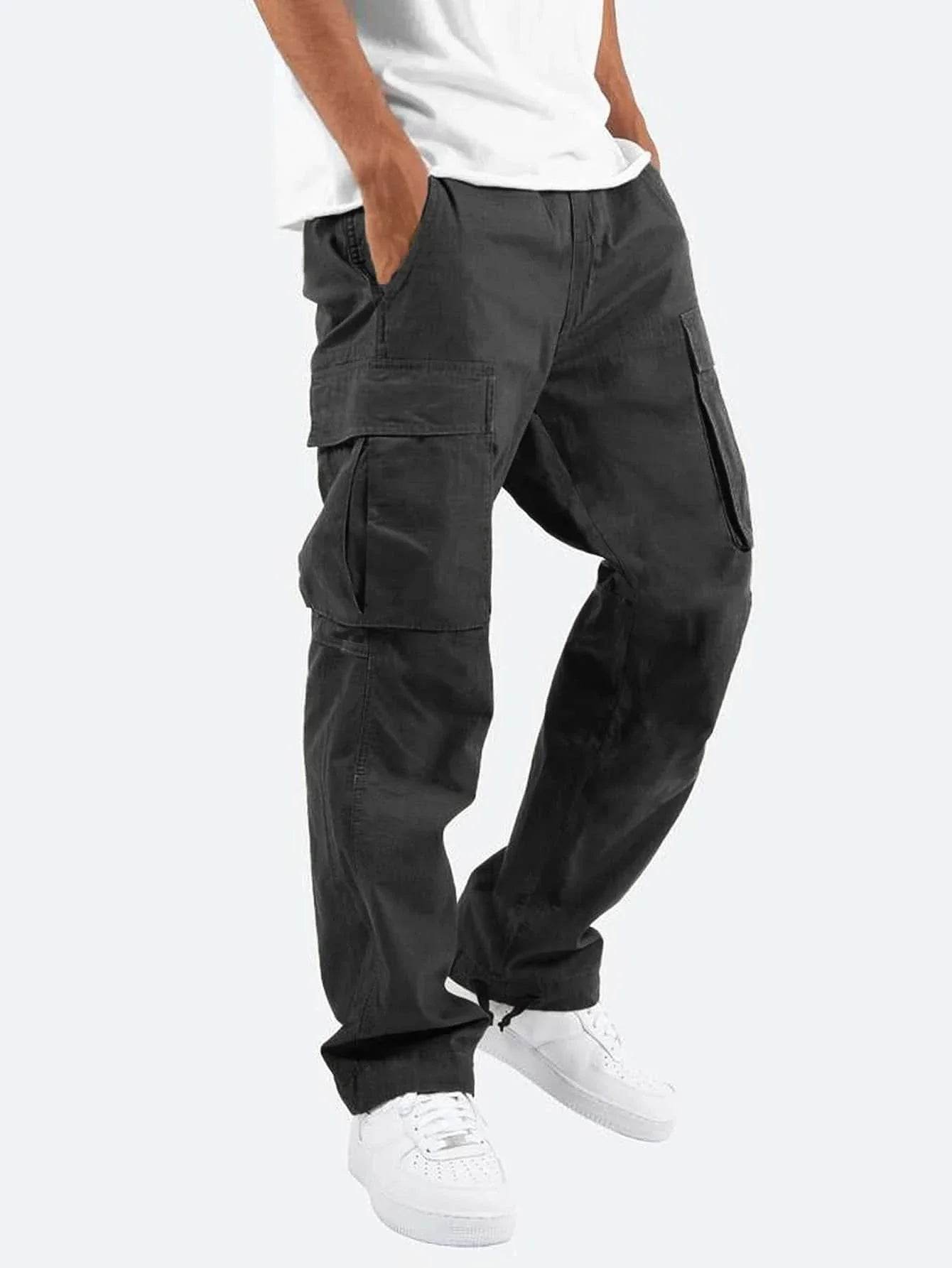 Men's Workwear Drawstring Multi-Pocket Pants - ZA-Zola