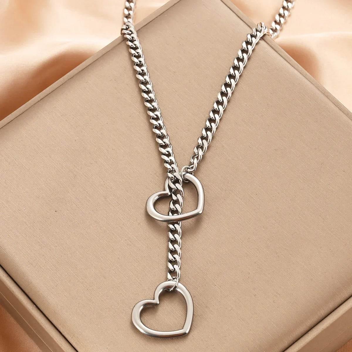 Shop Cuban Adjustable Heart Necklace – Unisex Style - ZA-Zola