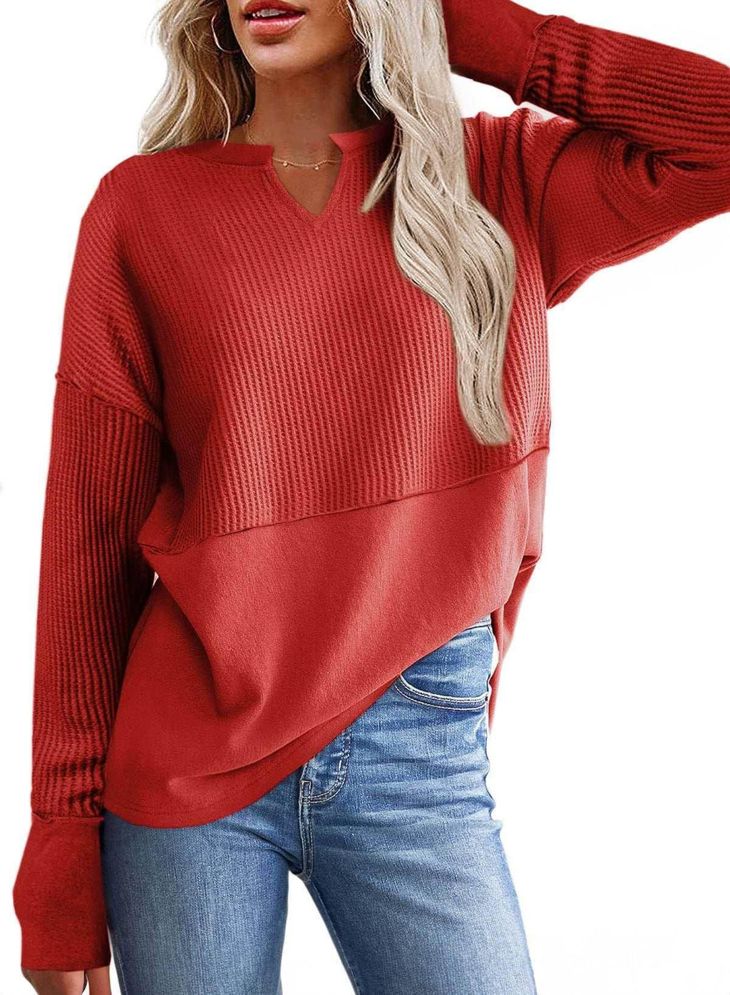 Women's Loose Pullover Sweater – Fall & Winter - ZA-Zola