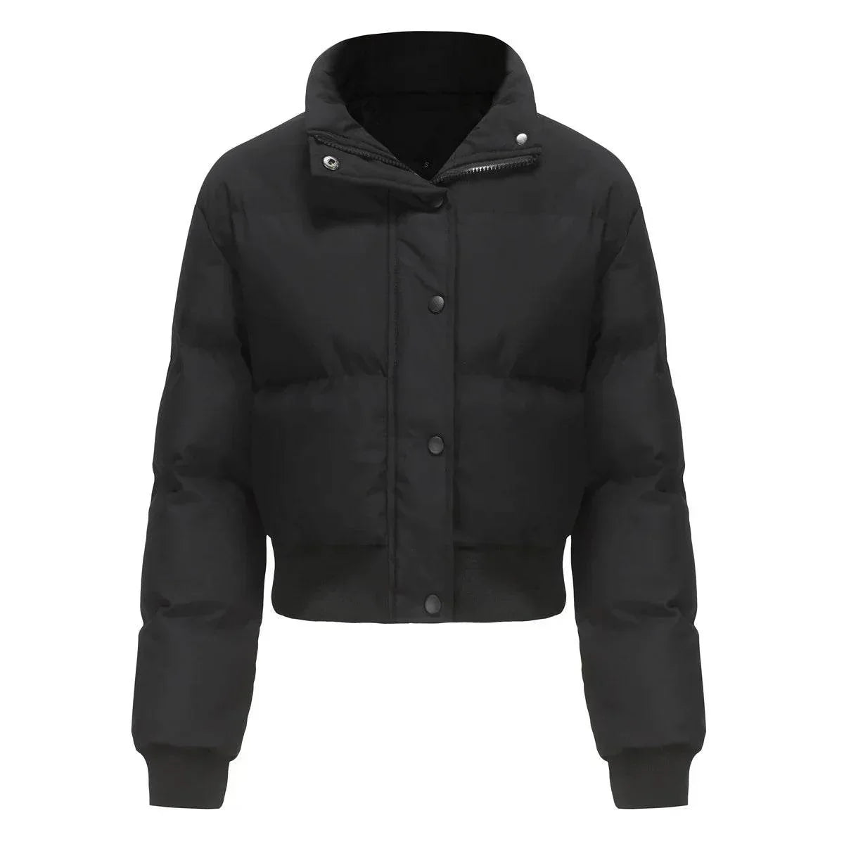 Shop Women’s Short High Collar Warm Coat – Stylish Winter - ZA-Zola
