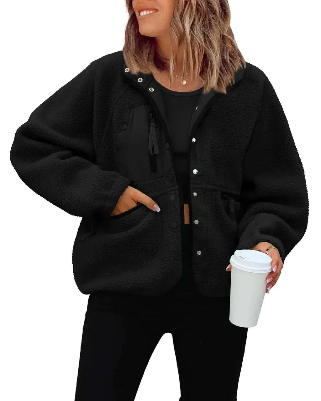 Women Polar Fleece Jacket | Casual Sports Layer - ZA-Zola