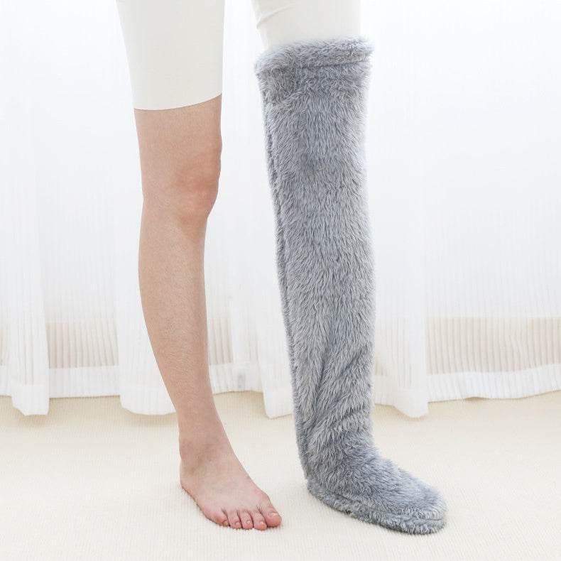 Comfort Over Knee High Fuzzy Socks – Warm Winter Stockings - ZA-Zola