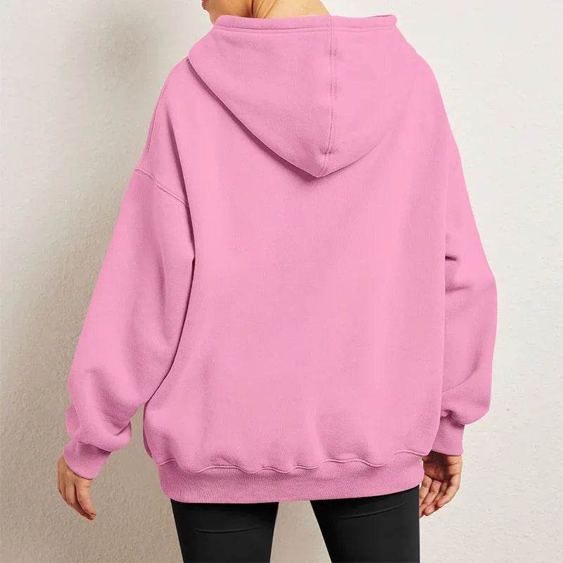 Women's Oversized Fleece Hoodie – Stay Cozy! - ZA-Zola