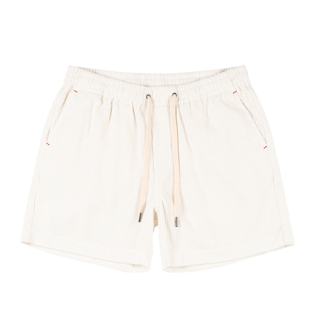 Beige shorts on a white background