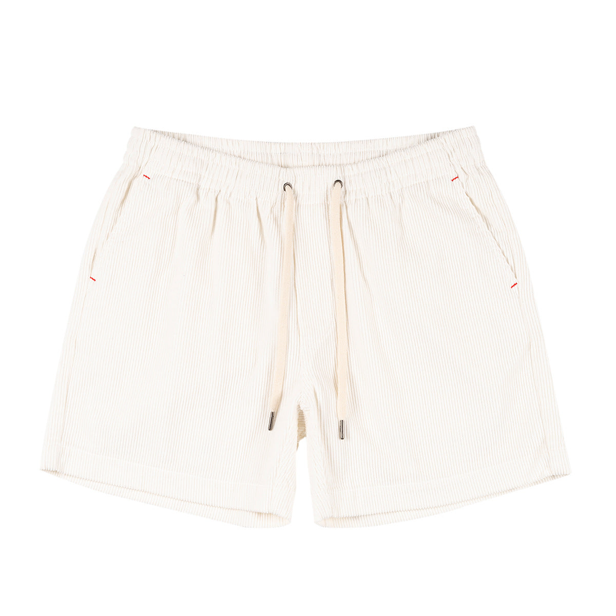 Beige shorts on a white background